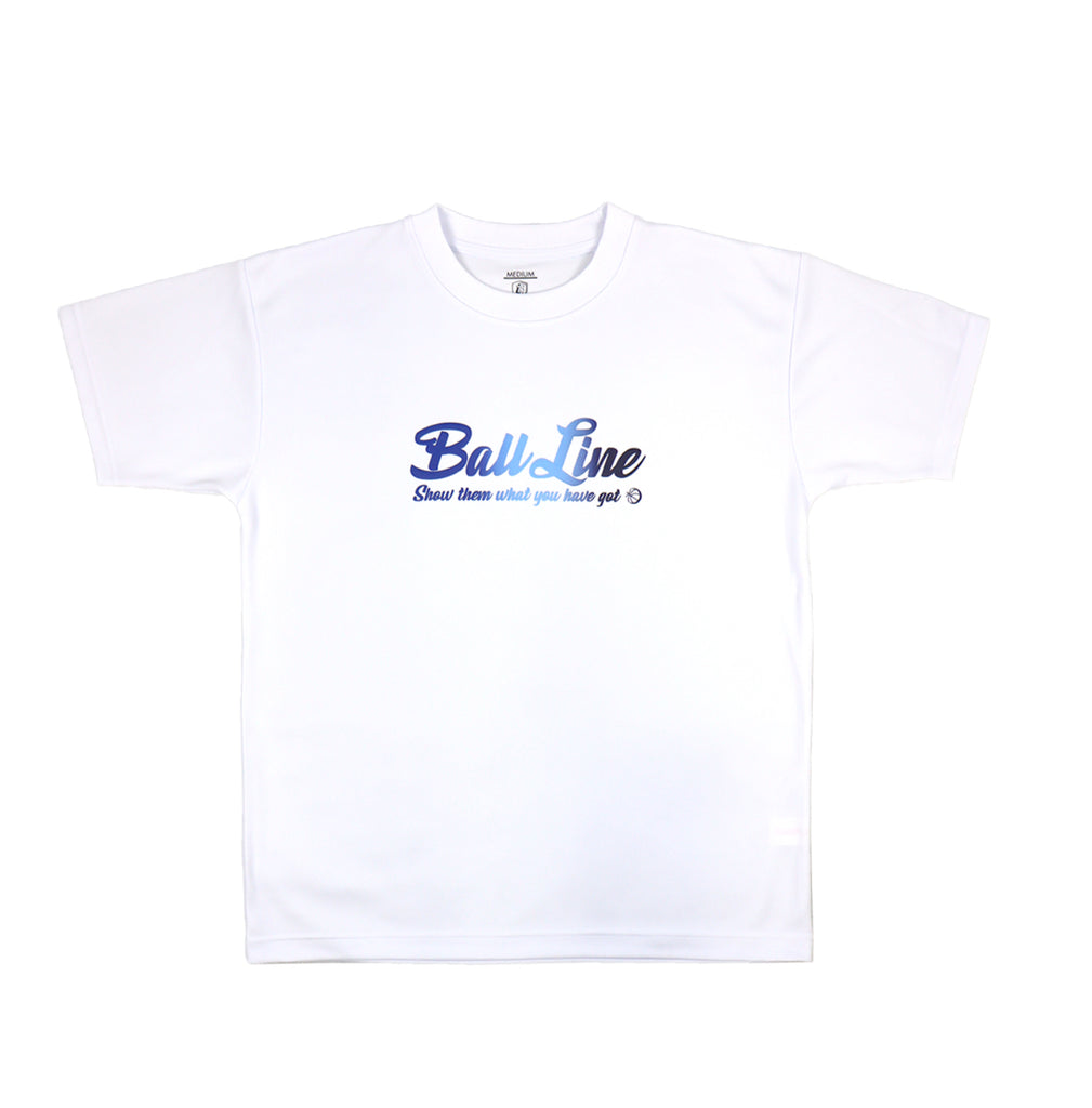 BALL LINE プリントTシャツ　NBT-1306 WHITE/ROYAL