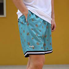 Arch floral sport shorts