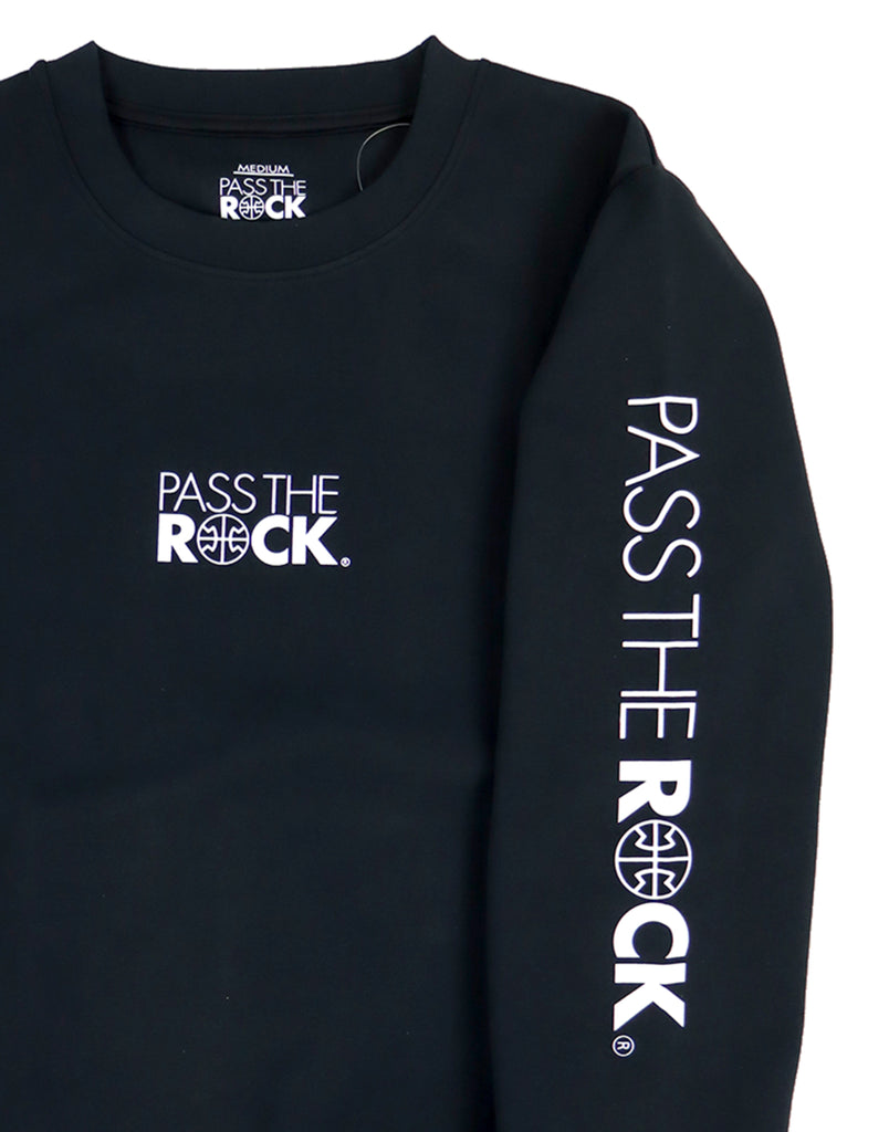 PASS THE ROCK スウェットシャツ　BLACK PTSS-1324